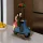 Love Couple Sitting on Scooter with Umbrella