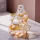 Laughing Buddha Statue White Gold