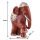 Wood Finish Resin Statues of Adult and Baby Elephant (Set of 2)